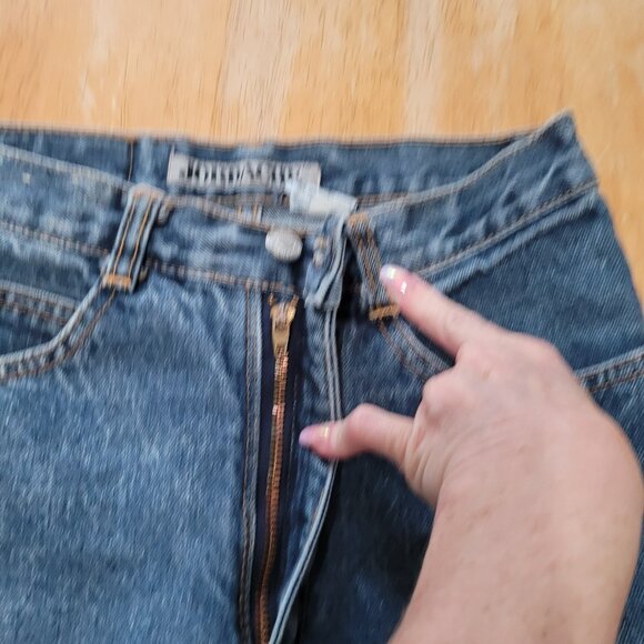Vintage Women's Jordache 7/8 Blue Jeans High Waist Skinny Zip Ankle & Double Bow - Picture 5 of 8